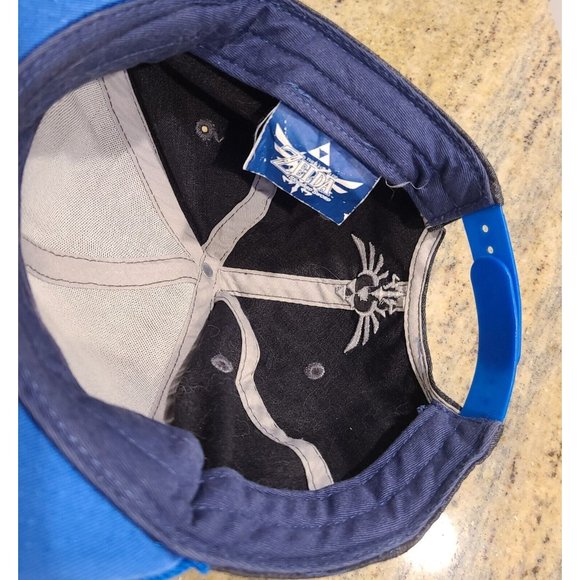 The Legend of Zelda Skyward Sword Snapback Hat Nintendo 2014 Teal Blue Gaming - Picture 12 of 15